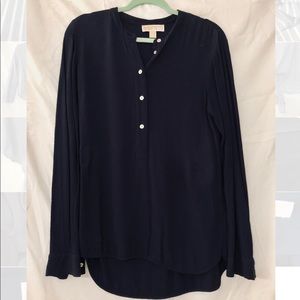 Michael Kors Navy Blue Blouse